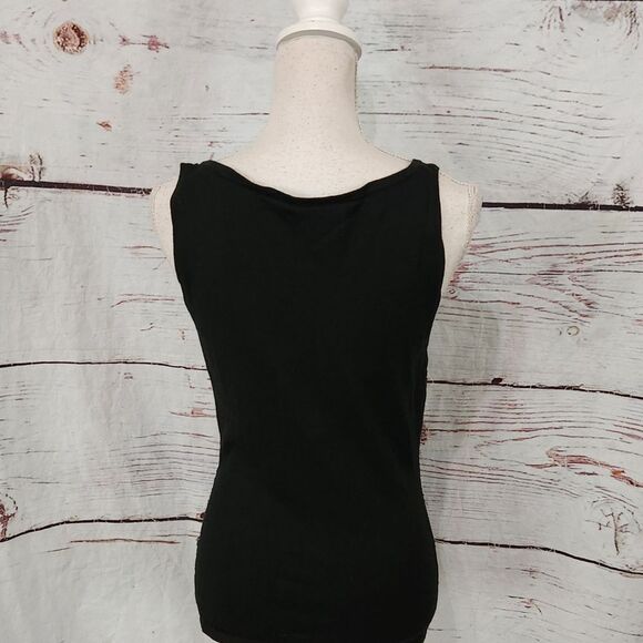 White+Warren Sequins Silk & Angora Tank Top Size Medium - Picture 4 of 5